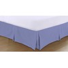 Sapphire Collection PLAIN DYED POLY COTTON PLEATED PLATFORM BASE VALANCE