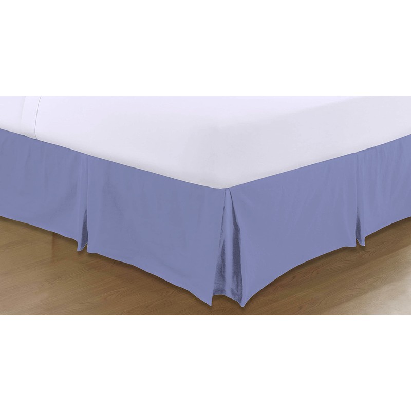 Sapphire Collection PLAIN DYED POLY COTTON PLEATED PLATFORM BASE VALANCE