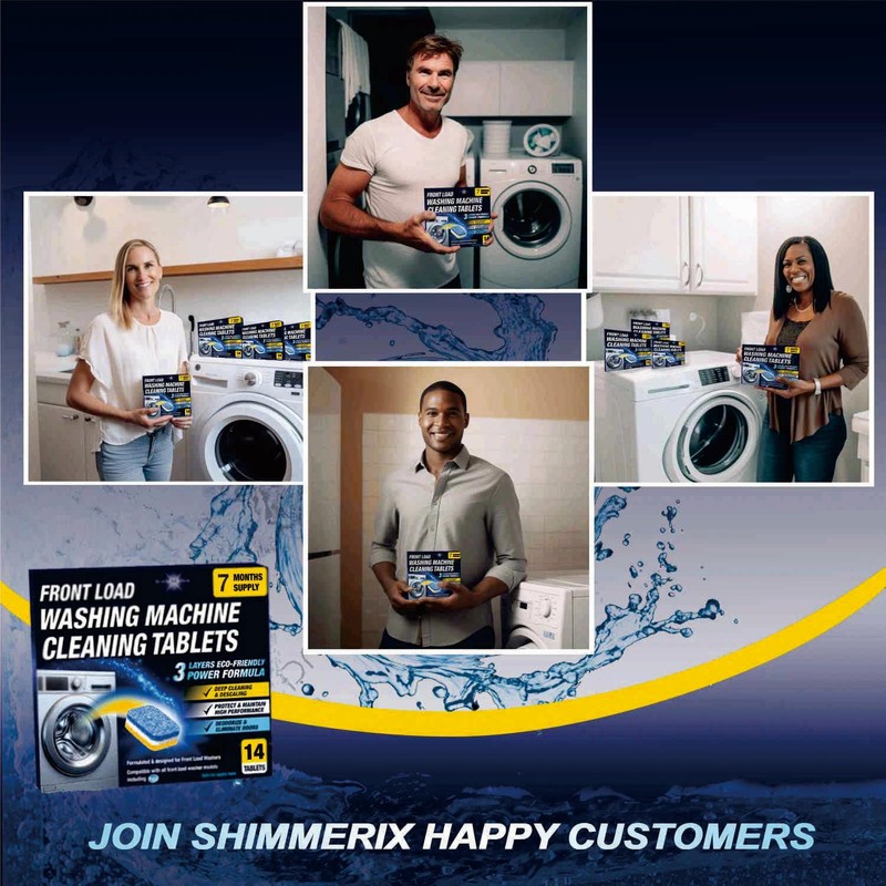 Washing Machine Cleaner Tablets 14 Pack for HE Front Loader