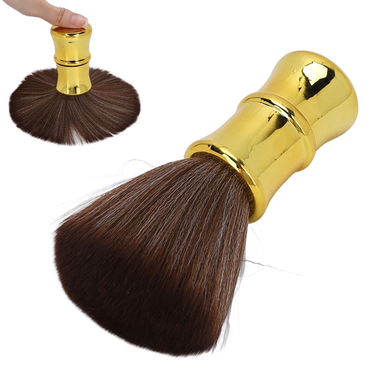 Barber Neck Duster Brush Soft Hair Electroplating Process Barber Brush