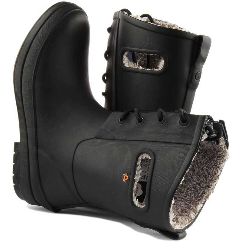 Bogs Women's Amanda II Lace Snow Boot, Black, 7