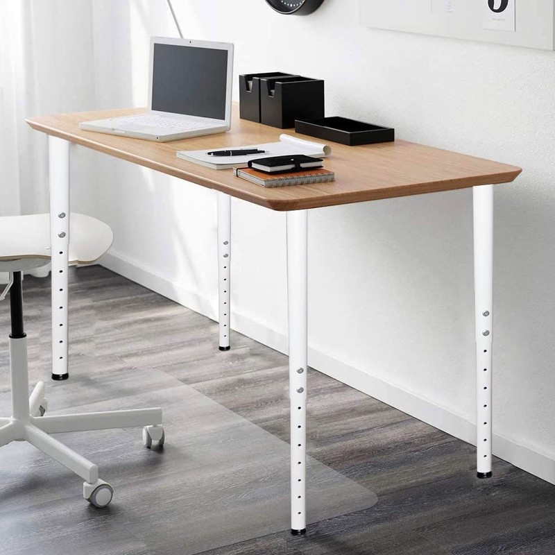 Jahof Adjustable Table Legs 22-36 inch (55-90cm), Metal Desk Legs