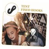 VICASKY 20Pcs Multi Function Tent Fixing Hooks Durable Outdoor Cord