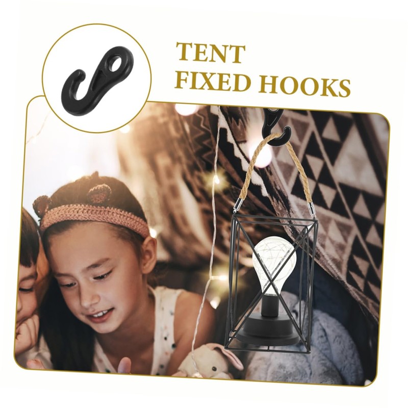 VICASKY 20Pcs Multi Function Tent Fixing Hooks Durable Outdoor Cord