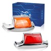 NTHREEAUTO 2PCS Front Rear Fender Light LED Fender Tip Tail