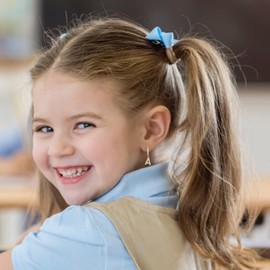 Initial Earrings for Girls Gifts, 925 Sterling Silver Post 14K Gold Plated Small Huggie Hoop Earrings Letter A Initial Dangle Earrings