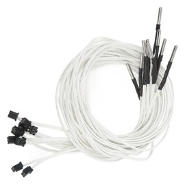 10pcs 2 Pin Thermistor Sensor V2 Upgrade 3950 XH2.54 2 Pin Hot End Sensor Thermistor for Ender 3 5 Pro CR6 CR10 3D Printer