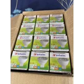 Verbatim BOX OF 12 Verbatim 6.5W 2700K LED Bulbs 70164 Soft White MR16 M16-L500-C27-B