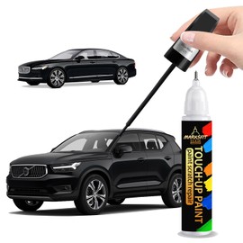 Onyx Black (717) - Pintura para retocar para Volvo Coincidencia Exacta - Desportilladuras y Melladuras, Plumón de Pintura para Coche 2 en 1, Reparación de Rayones para C40/EX30/EX90/S60/S90/V60/V90