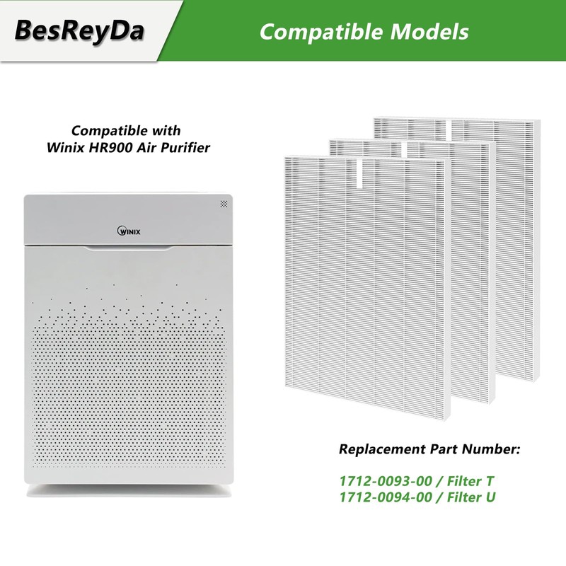 HR900 Replacement Filter 3 Pack Compatible with Winix HR900 Ultimate