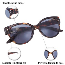 EYEGUARD Gafas De Sol De Lectura Bifocales Lectores De Protección Uv400 Para Gafas De Lectura Cómodas Y Elegantes (Tortuga +2,25)