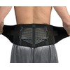 Pro-Tec Athletics Premium Back Support with Crossband Technology, Black, S/M