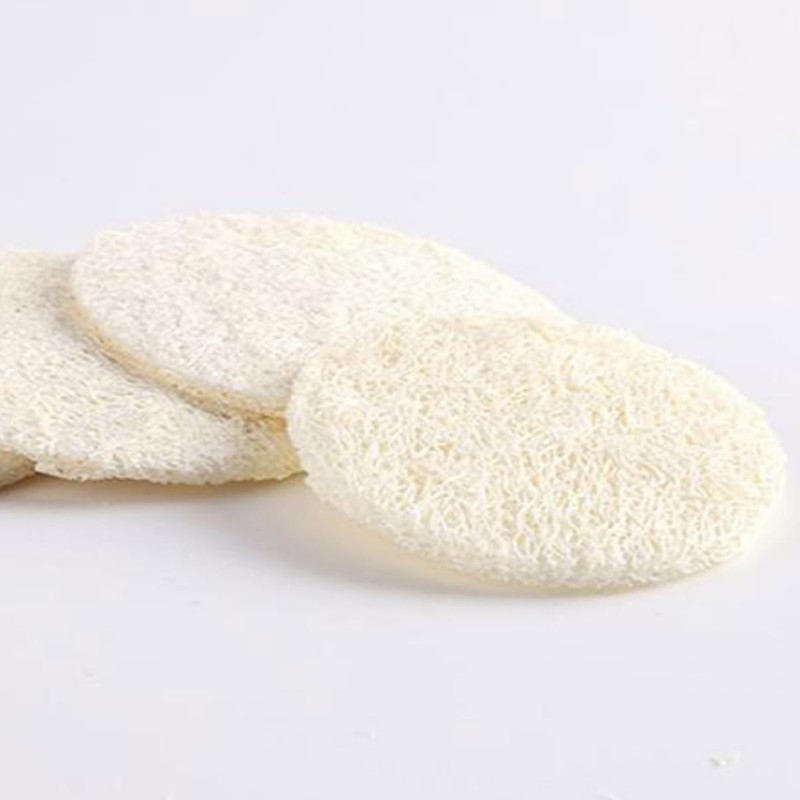 Ipetboom Facial Exfoliating Loofah Natural Sponges Pads Set Gentle Face