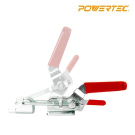 POWERTEC Toggle Clamp Set, 1PK 700 lbs & 2PK 2000 lbs Holding Capacity, 431 & 40341 Self-Lock U-Bolt Adjustable Latch & U Bolt Latch for Woodworking Jigs & Fixtures, Smoker, Tool Box, Cabinet