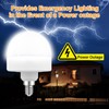 E12 Rechargeable Light Bulb with Remote Control Timer and 15
