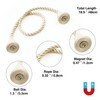 Nieffeiy 4 Pack Magnetic Curtain Tiebacks Rope Modern Handmade Curtain