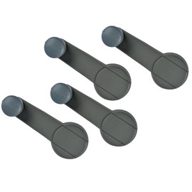 Rukse Set of Four Plastic Gray Window Cranks or Handles for Cherokee XJ and Grand Cherokee ZJ
