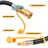 Onlyflame 12FT RV Propane Quick Connect Hose - RV Quick