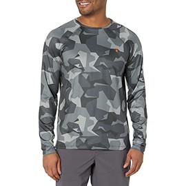 BASS OUTDOOR Men's Athletic Knit Long Sleeve Tee, GRGYL CAMO, X-Large