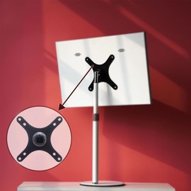 Kado Portable Monitor Mounting Adapter Bracket Plate Black, 17mm Ball Head to 100x100mm 75x75mm, M4 Screw Set Wall Mount Arm Mount Universal, Tripod Camera Stand for Desktop Monitor Portrait Mode