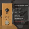 SAPHUE Vintage Phaser Guitar Effects Pedal Speed Knob Effect Pedals