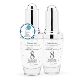 Farmapiel - Sérum Ácido Hialurónico | 30g | Skin Care Suero Rejuvenecedor I Microesferas Vitaminas A + C + E para Hidratación Profunda | Anti Arrugas Aporta Luminosidad y Disminuye Líneas de Expresión (2 Pack)
