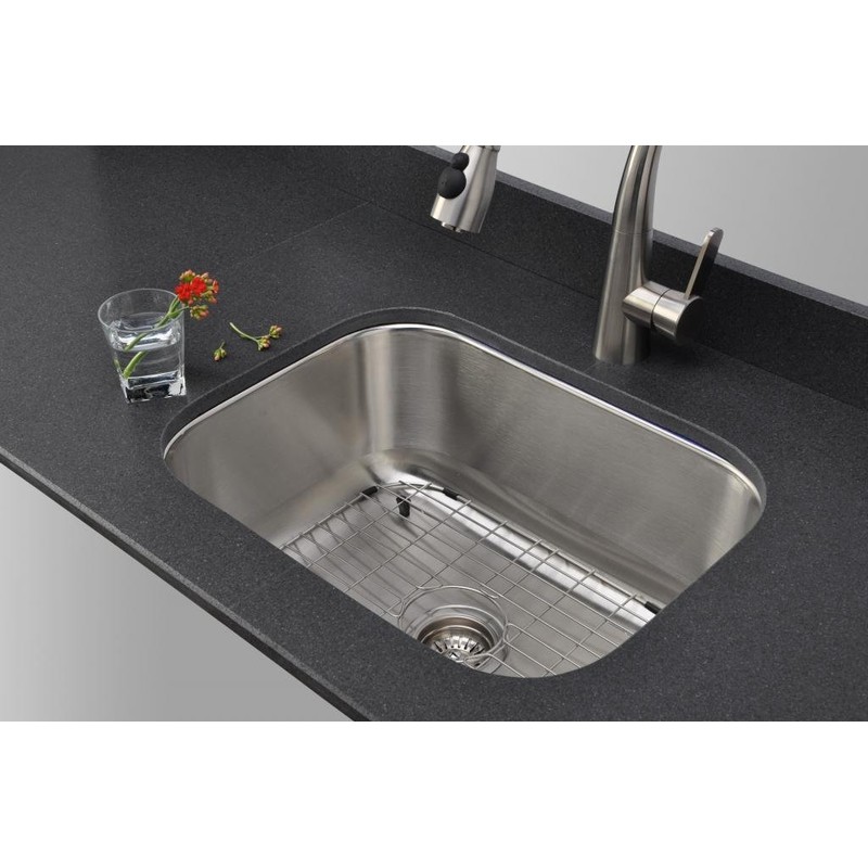 Wells CMU2318-9-1 Craftsmen Series Kitchen Sink Package, 23" 18 Gauge,