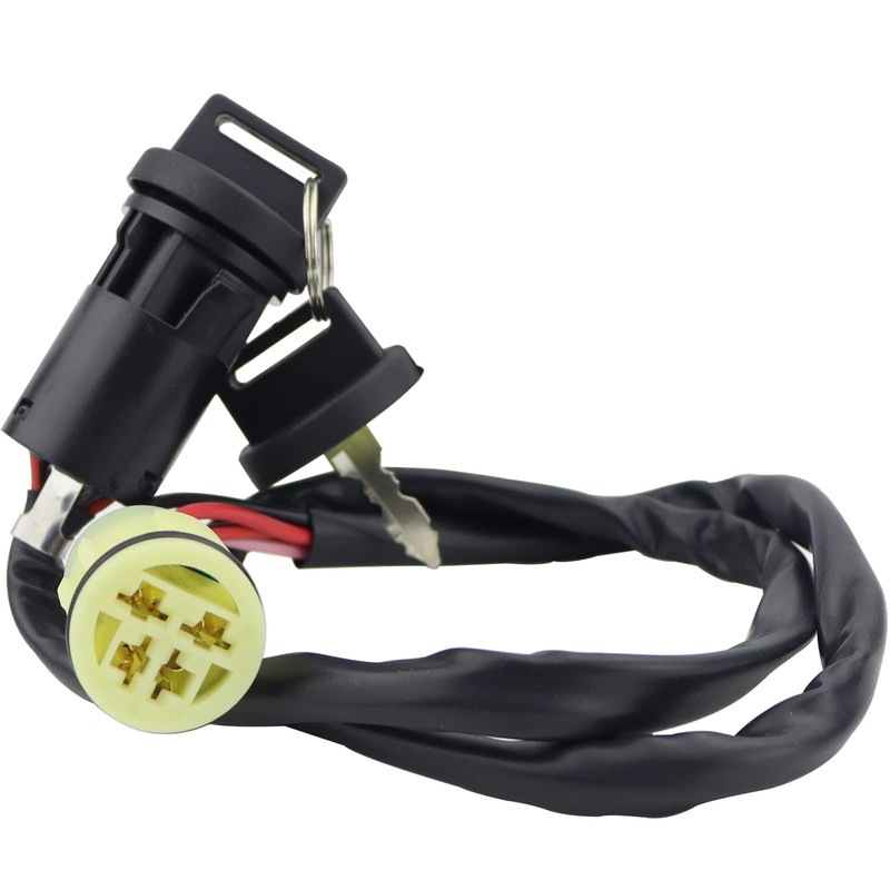 STABSOLI Starter Motor & Solenoid Relay & Ignition Switch for