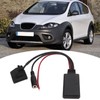 Wireless Bluetooth Audio Adapter Car Radio Aux Cable with Microphone