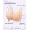 FallSweet Front Closure Wireless Bras Seamless Smooth Hide Back Fat