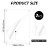 2 x Empty Aluminium Sign White Signs Message Board Metal