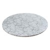 Fenteer Round Fitted Tablecloth with Flannel Backing, Waterproof Wipeable Table