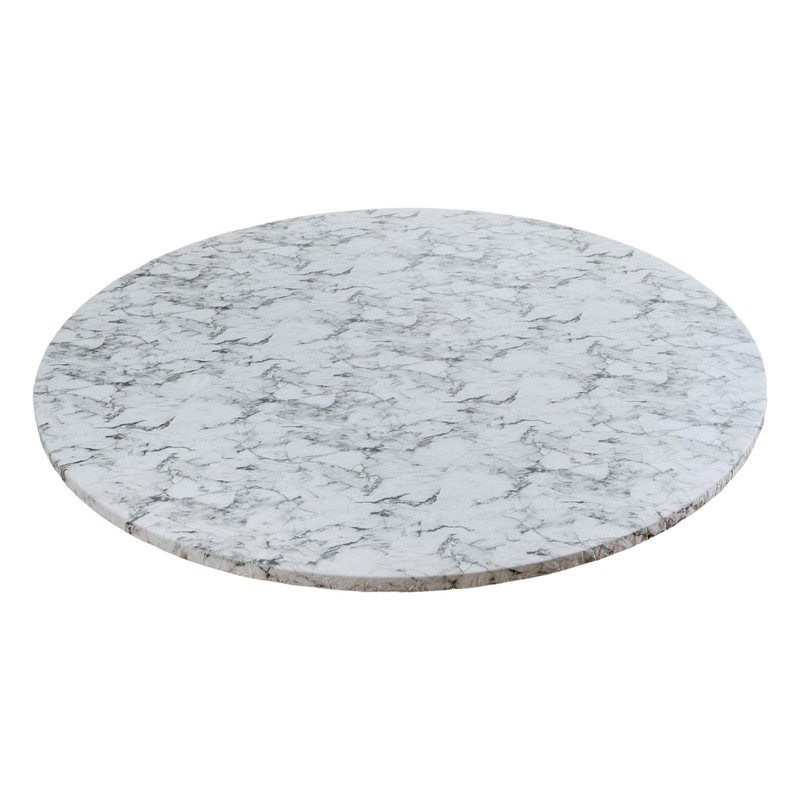 Fenteer Round Fitted Tablecloth with Flannel Backing, Waterproof Wipeable Table