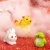 12 pcs animal minifigure resin cute zodiac animal resin zodiac