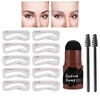 Eye Brow Tinting Kit, Waterproof Brow Stencil Eyebrow Template, Brow