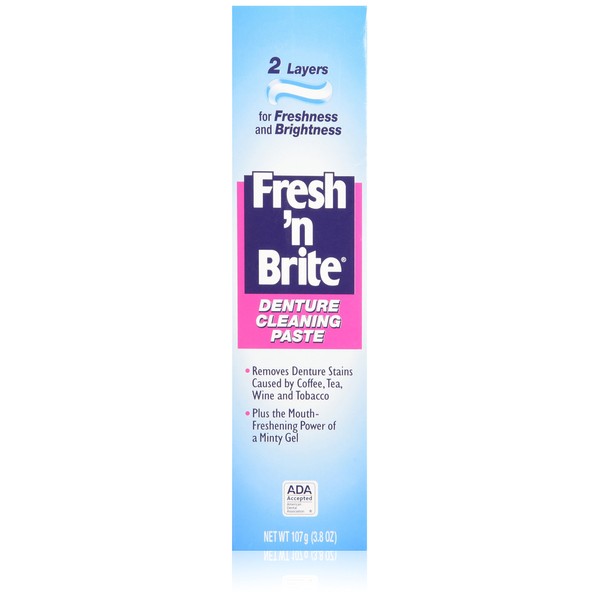Stim-U-Dent Fresh'n Brite Denture Cleaning Paste, (1Pack)