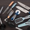 BERGNER Q3476 Set of 2 Utensils (Pizza Cutter + Scissors)