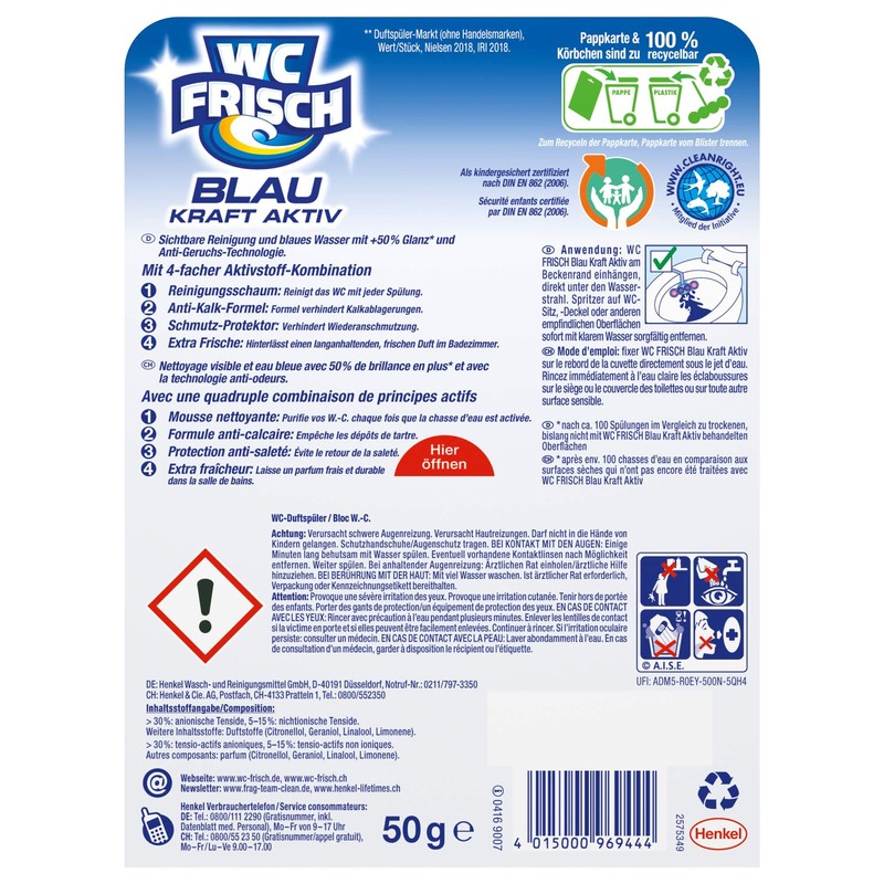 WC Frisch Kraft Active Blue Rinse Flower Freshness with 50%