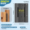 Ranbo 3 Inch Heavy-Duty 304 Stainless Steel Double Spring Hinge,