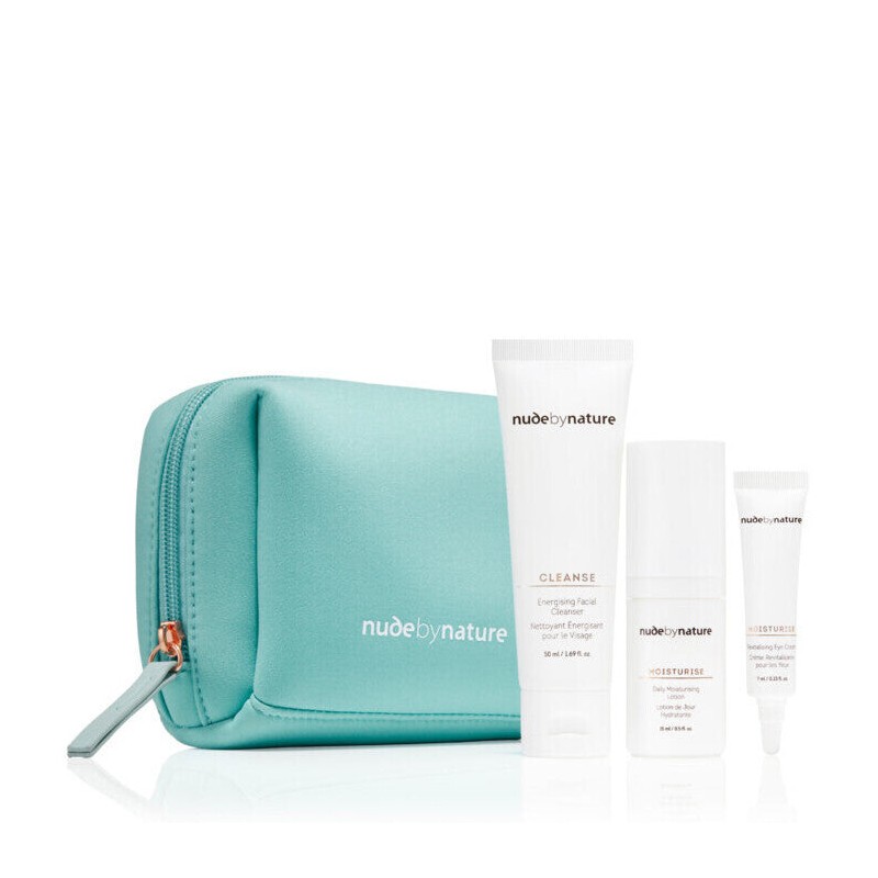 Nude By Nature Skincare Essentials Starter Kit, 3 Item Pack
