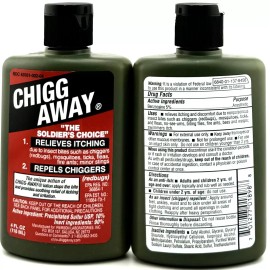 chiggaway CHIGG-AWAY LOTION 4OZ   benzocaine/sul