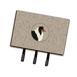 Caroline's Treasures CK2179TH68 Collie in The Kitchen Leash or Key Holder, Triple, Multicolor