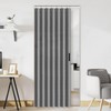 Vatge Closet Curtain for Open Closet, Pleated Folding Curtains for