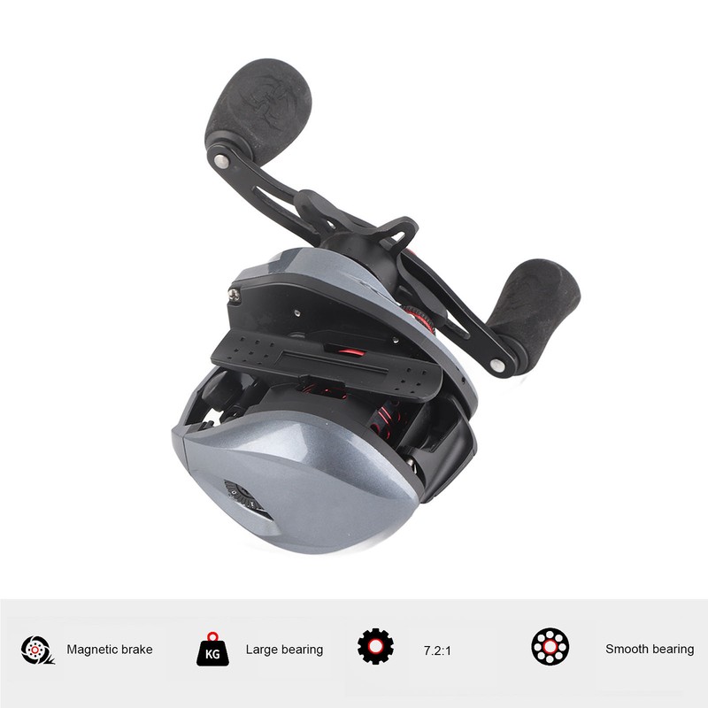 DW200 Baitcasting Reel Metal Micro Cup Spool 7.2:1 18+1BB Double