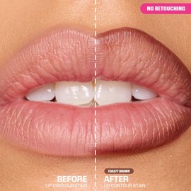 Huda Lip Contour Stain Lip Tint - Toasty Brown (caramel brown) .03 Fl Oz