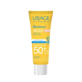 Uriage Bariésun crema SPF50+ color claro 50 ml – protección muy alta UVA/UVB/luz azul – acabado mate, unifica el tono y realza la piel con efecto glow natural