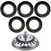 PLKSEI Pack of 5 Rubber Replacement Seal for Strainer Baskets,