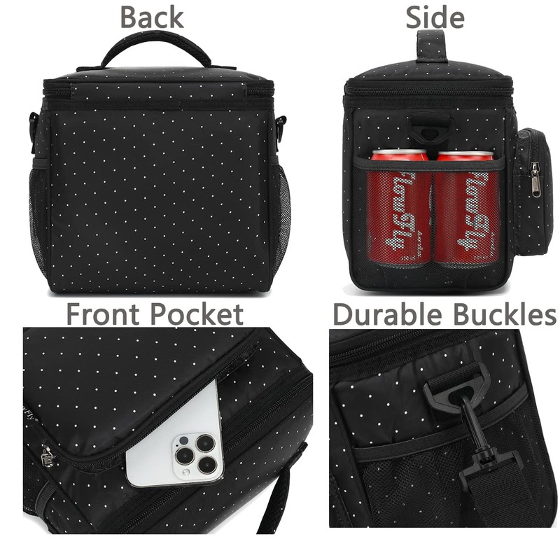FlowFly Insulated Reusable Lunch Bag Adult Large Lunch Box for