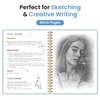 Taja Blank Spiral Journal Notebook for Women & Men, 140