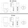 Clamp Brackets for Heated Towel Rail Radiators Flat & Curved